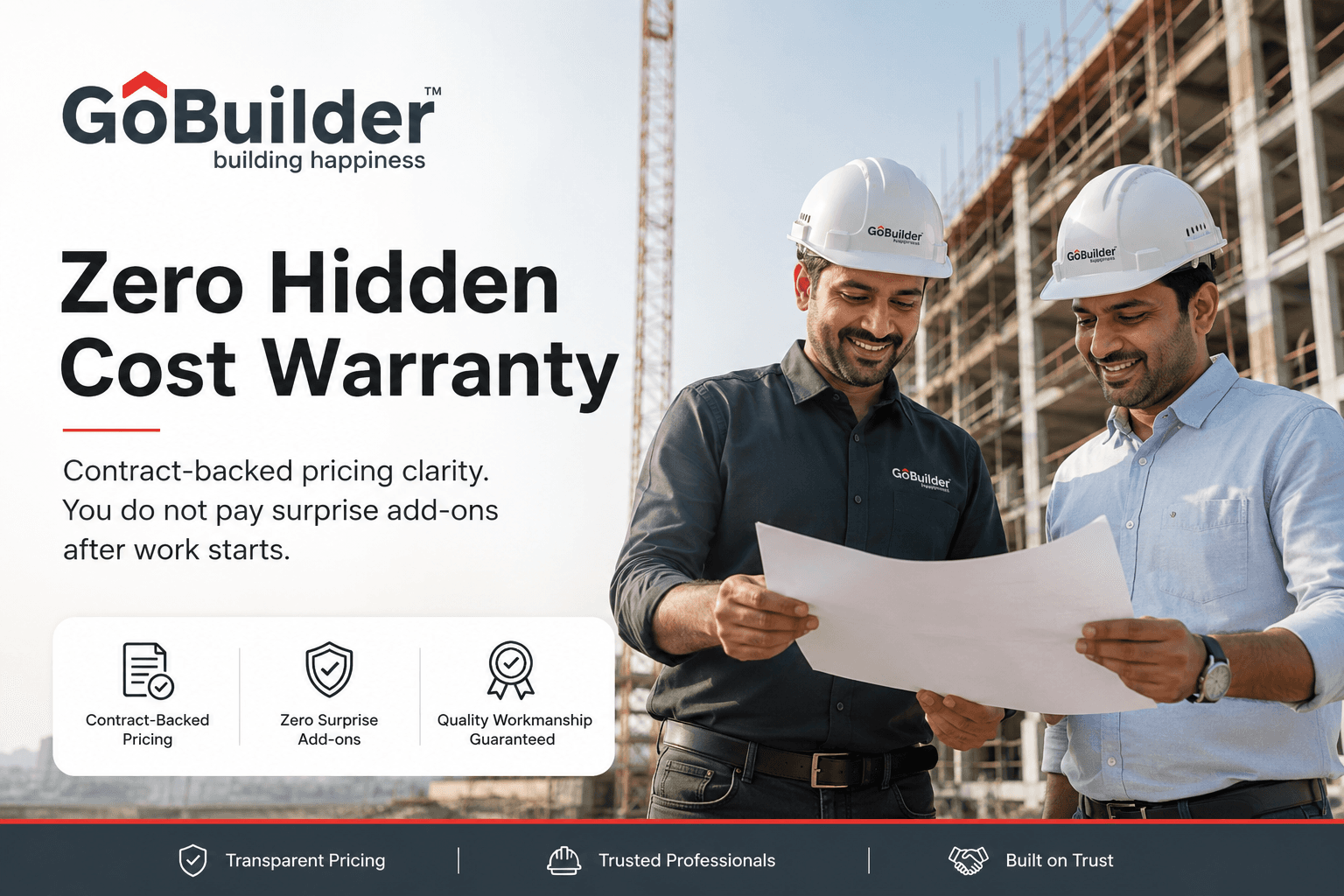 Zero Hidden Cost Warranty audit differentiator visual