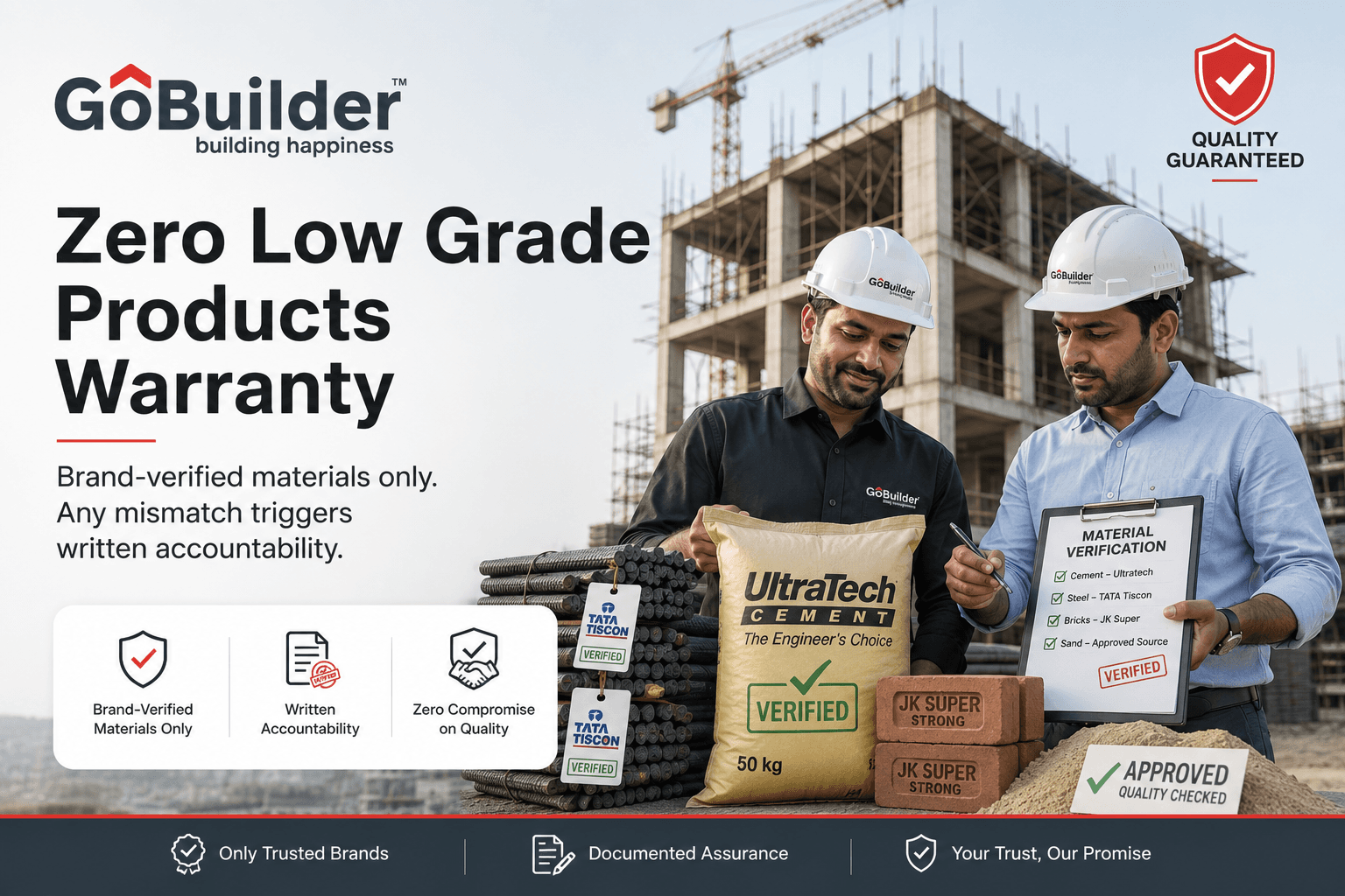Zero Low Grade Products Warranty audit differentiator visual