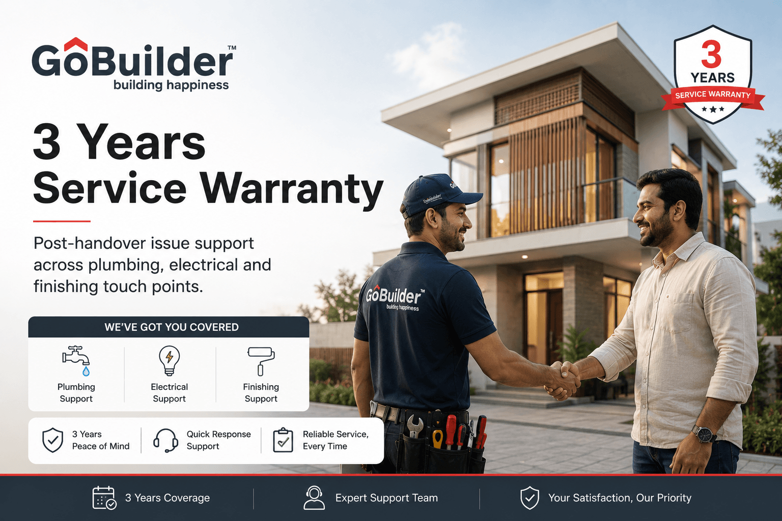 3 Years Service Warranty audit differentiator visual