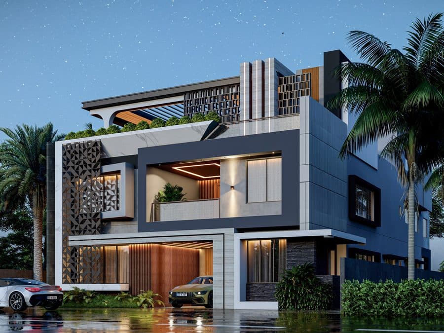 GoBuilder villa - front elevation