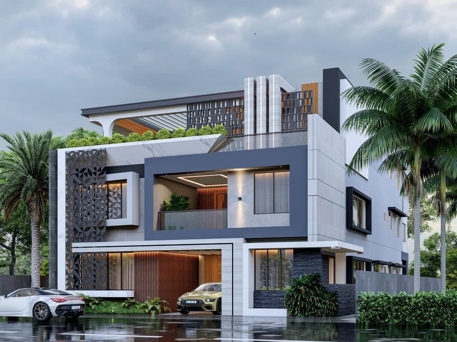GoBuilder villa - side view
